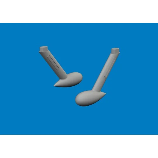 Bf 109G balance weights PRINT for Airfix, 1/24 - Eduard Accessories...