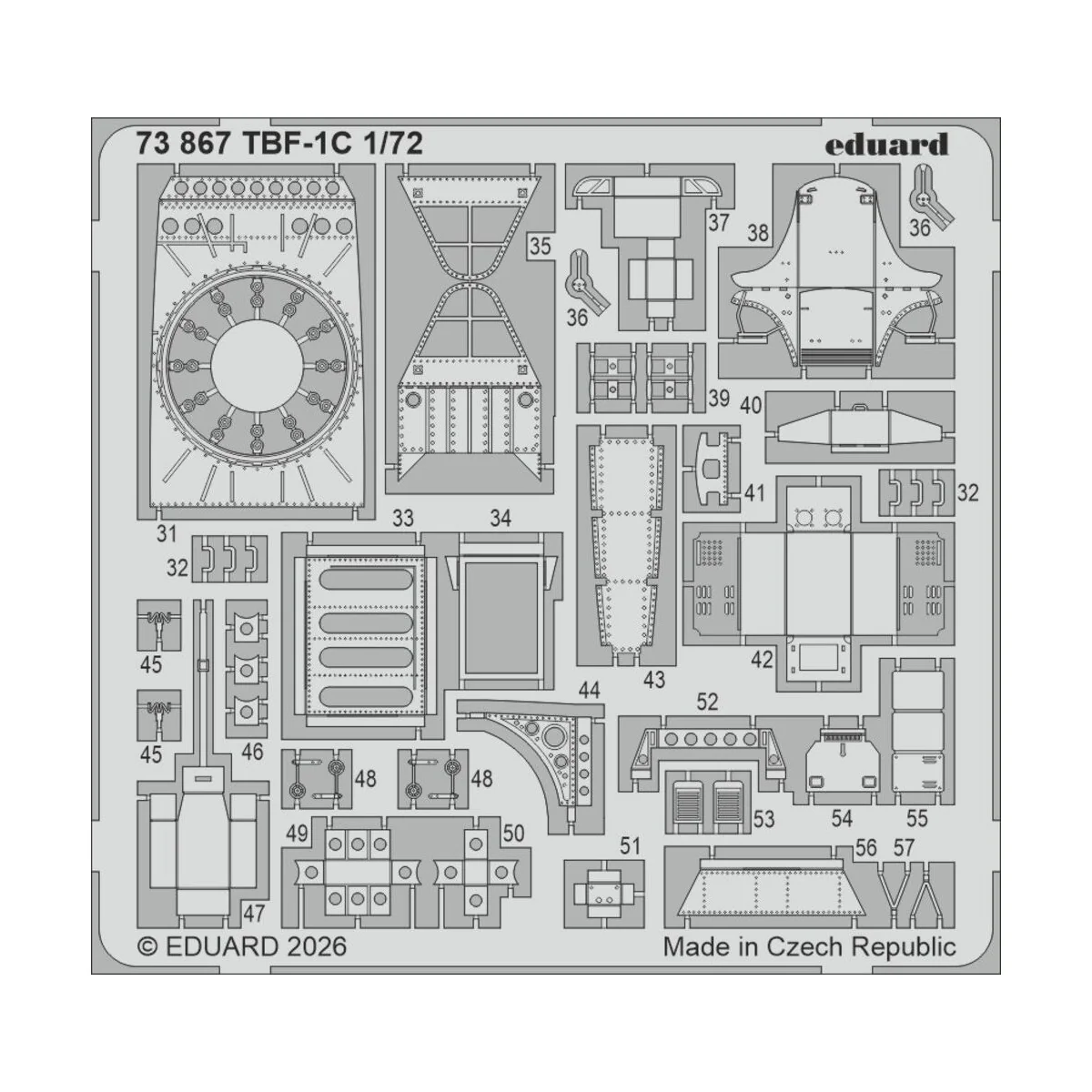 TBF-1C for Hobby Boss, 1/72 - Eduard Accessories 73867