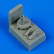 Ki45Kai Tei gun barrels for Hasegawa - Quickboost QB48 572