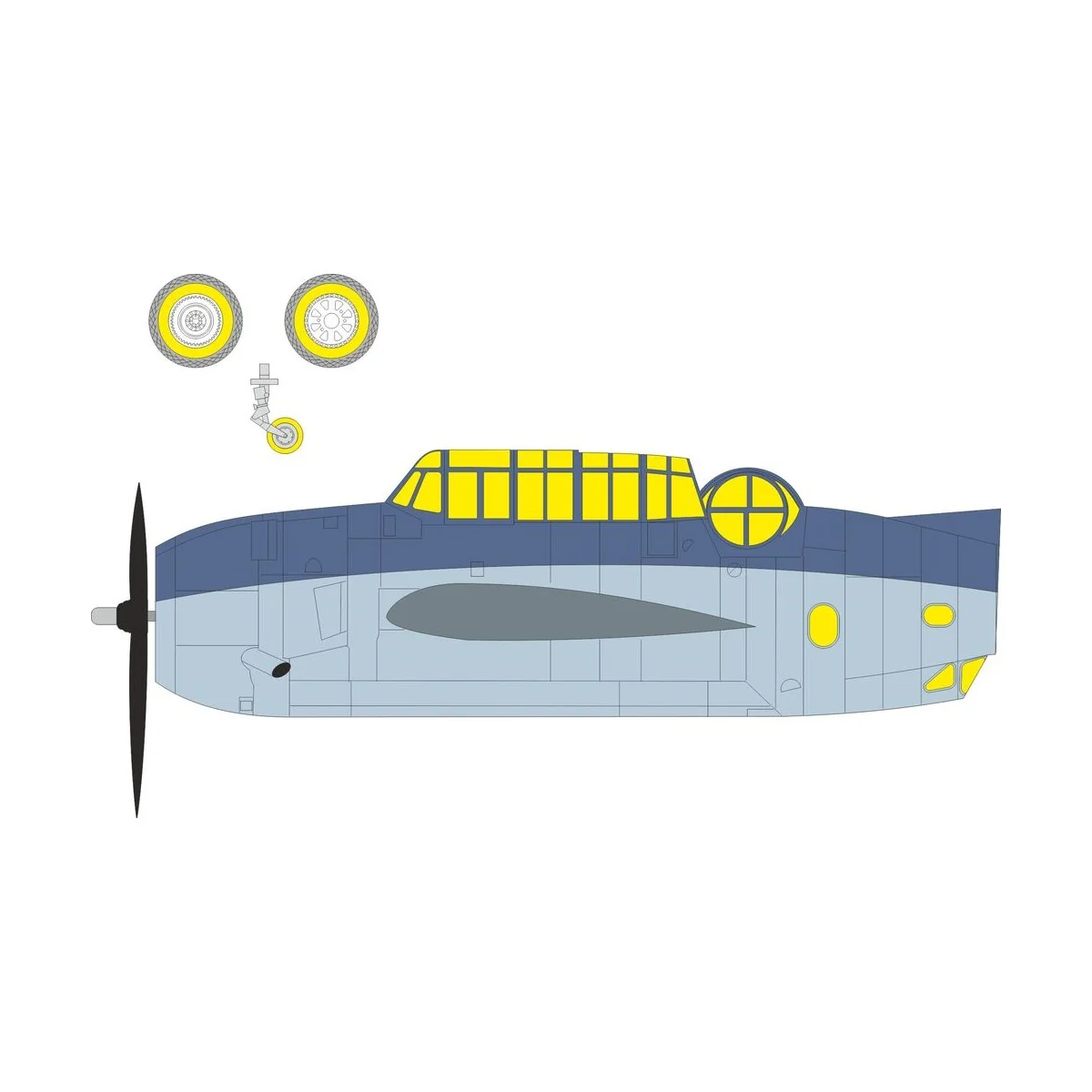 TBF-1C for Hobby Boss, 1/72 - Eduard Accessories CX707