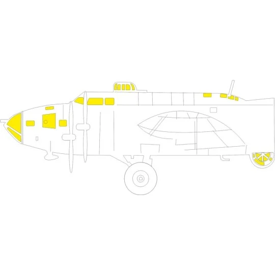 B-17F for Revell, 1/48 - Eduard Accessories EX1166 B-17F for Revell, 1/48 - Eduard Accessories EX1166