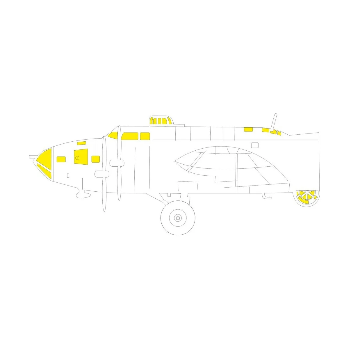 B-17F for Revell, 1/48 - Eduard Accessories EX1166 B-17F for Revell, 1/48 - Eduard Accessories EX1166