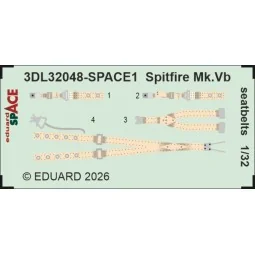 Spitfire Mk.Vb seatbelts SPACE for Kotare, 1/32 - Eduard Accessorie...