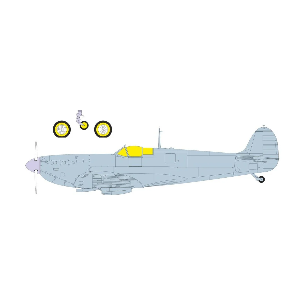 Spitfire Mk.Vb for Kotare, 1/32 - Eduard Accessories JX346 Spitfire Mk.Vb for Kotare, 1/32 - Eduard Accessories JX346