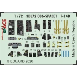 F-14D SPACE for Tamiya, 1/72 - Eduard Accessories 3DL72086