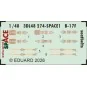 B-17F seatbelts SPACE for Revell, 1/48 - Eduard Accessories 3DL48274 B-17F seatbelts SPACE for Revell, 1/48 - Eduard Accessories 3DL48274