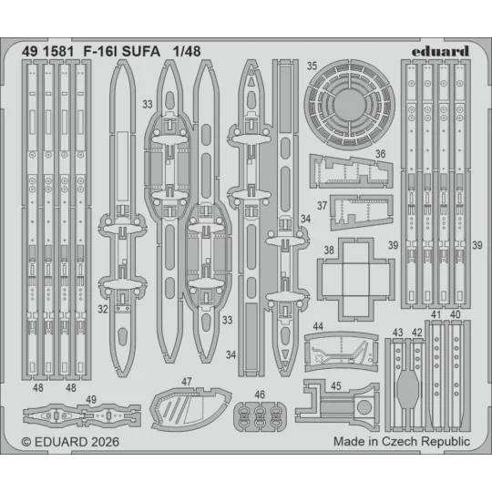 F-16I SUFA for Great Wall Hobby, 1/48 - Eduard Accessories 491581 F-16I SUFA for Great Wall Hobby, 1/48 - Eduard Accessories 491581