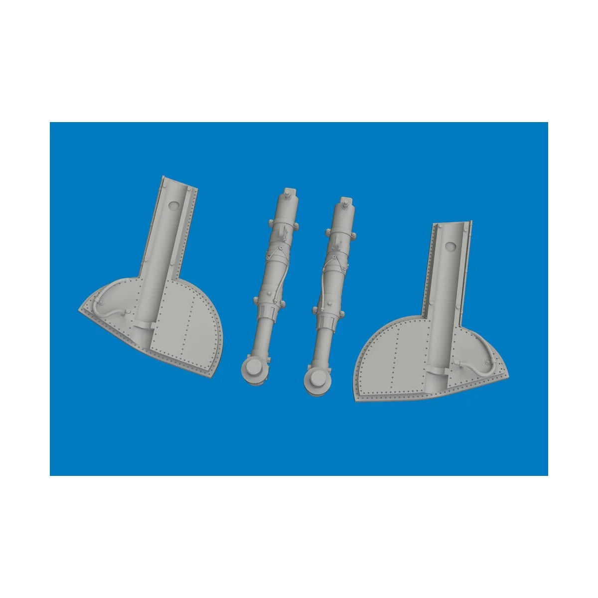 Spitfire Mk.I/II/Va/Vb undercarriage legs PRINT for Eduard, 1/48 - ...