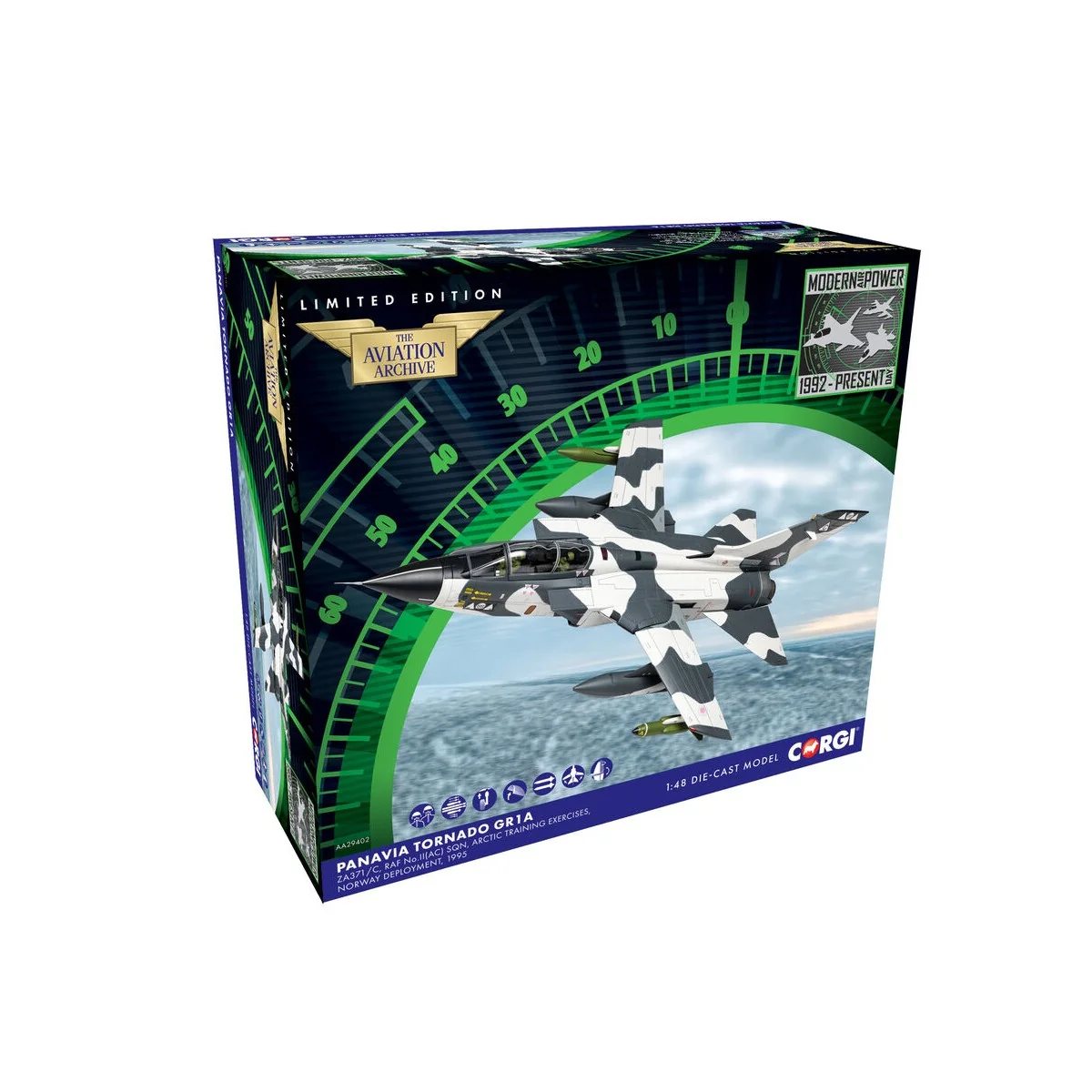 Panavia Tornado GR1A. ZA371/C. Norway. 1995, 1/48 - Corgi AA29402 Panavia Tornado GR1A. ZA371/C. Norway. 1995, 1/48 - Corgi AA29402
