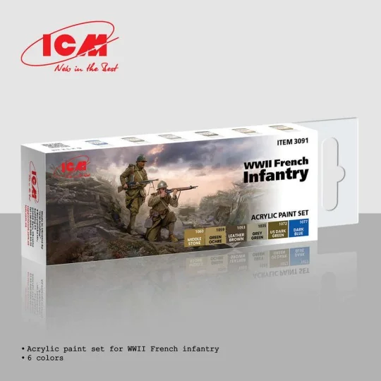 WWII French infantry - ICM 3091