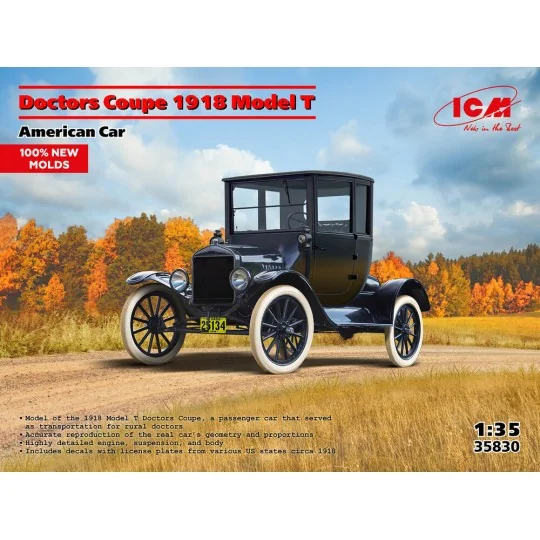 Doctors Coupe 1917 Model T, American Car (100% new moulds), 1/35 - ...