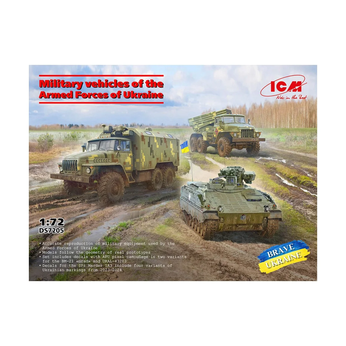 Military vechicles of the Armed Forces of Ukraine (SPz Marder 1A3, ...