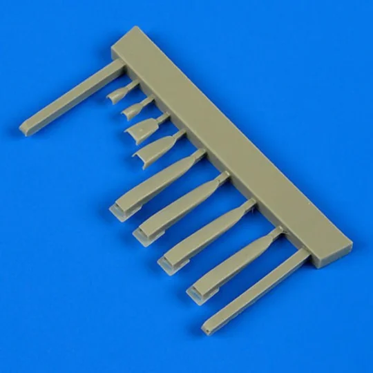 Kfir C2/C7 air scoops for Kinetic, 1/48 - Quickboost QB48 578 Kfir C2/C7 air scoops for Kinetic, 1/48 - Quickboost QB48 578