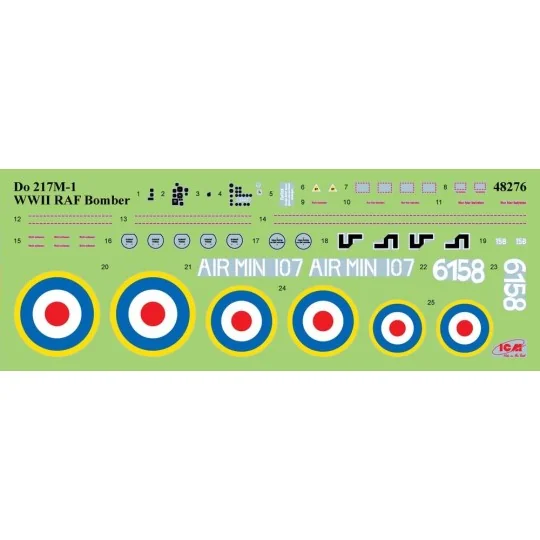Do 217M-1, WWII RAF Bomber, 1/48 - ICM 48276