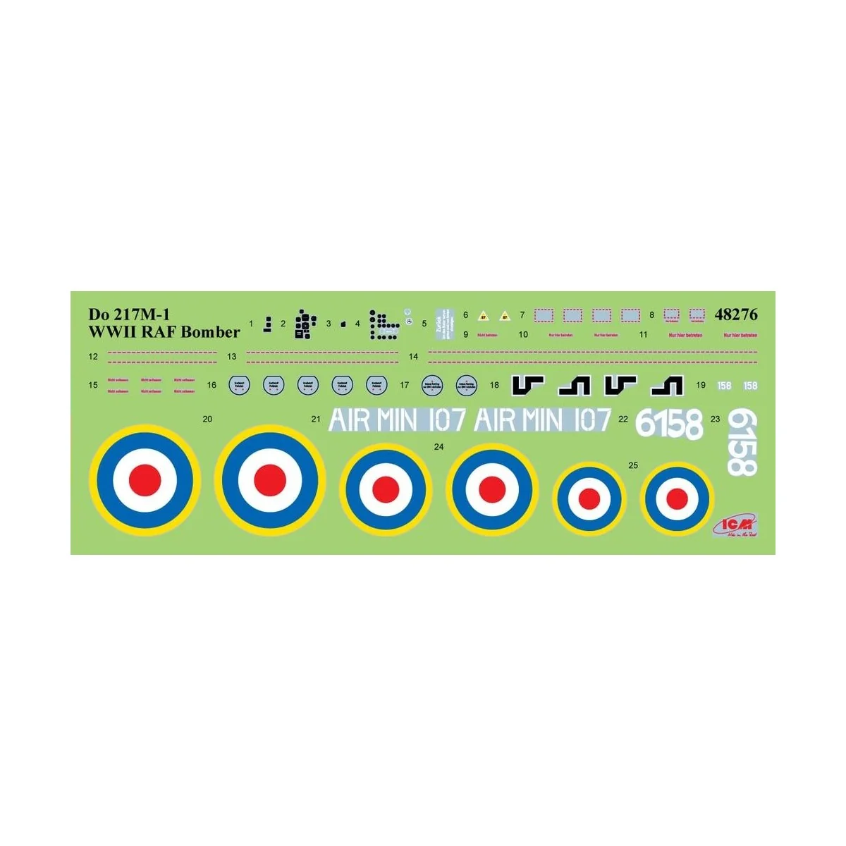 Do 217M-1, WWII RAF Bomber, 1/48 - ICM 48276