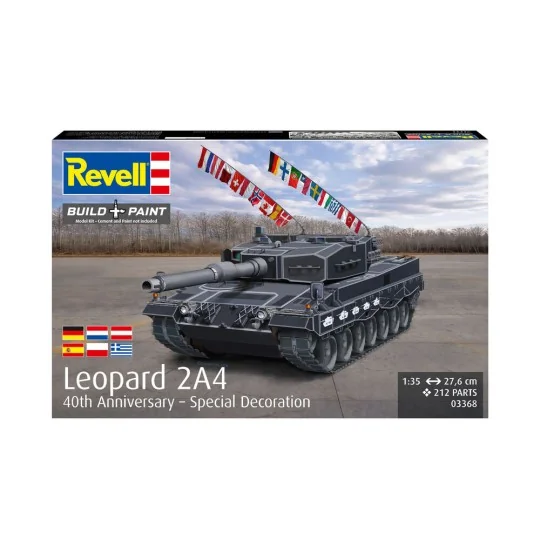 Leopard 2A4 - Special Decoration 40th anniversary, 1/35 - Revell 03368 Leopard 2A4 - Special Decoration 40th anniversary, 1/35 - Revell 03368
