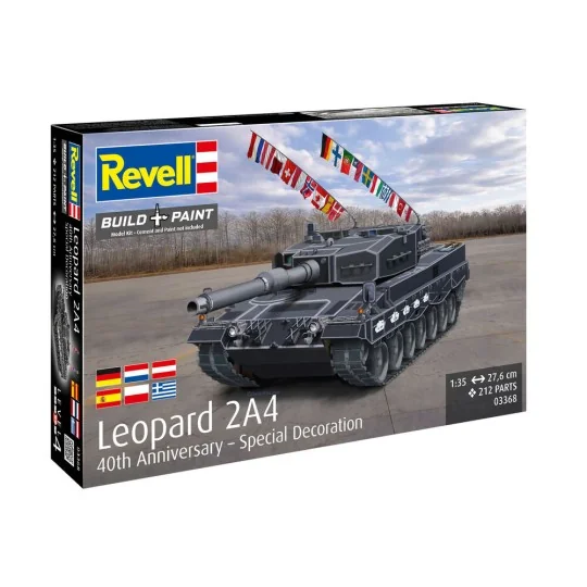 Leopard 2A4 - Special Decoration 40th anniversary, 1/35 - Revell 03368 Leopard 2A4 - Special Decoration 40th anniversary, 1/35 - Revell 03368