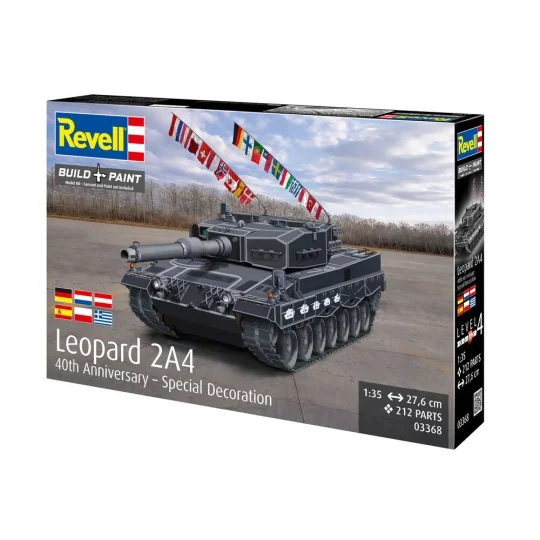 Leopard 2A4 - Special Decoration 40th anniversary, 1/35 - Revell 03368 Leopard 2A4 - Special Decoration 40th anniversary, 1/35 - Revell 03368