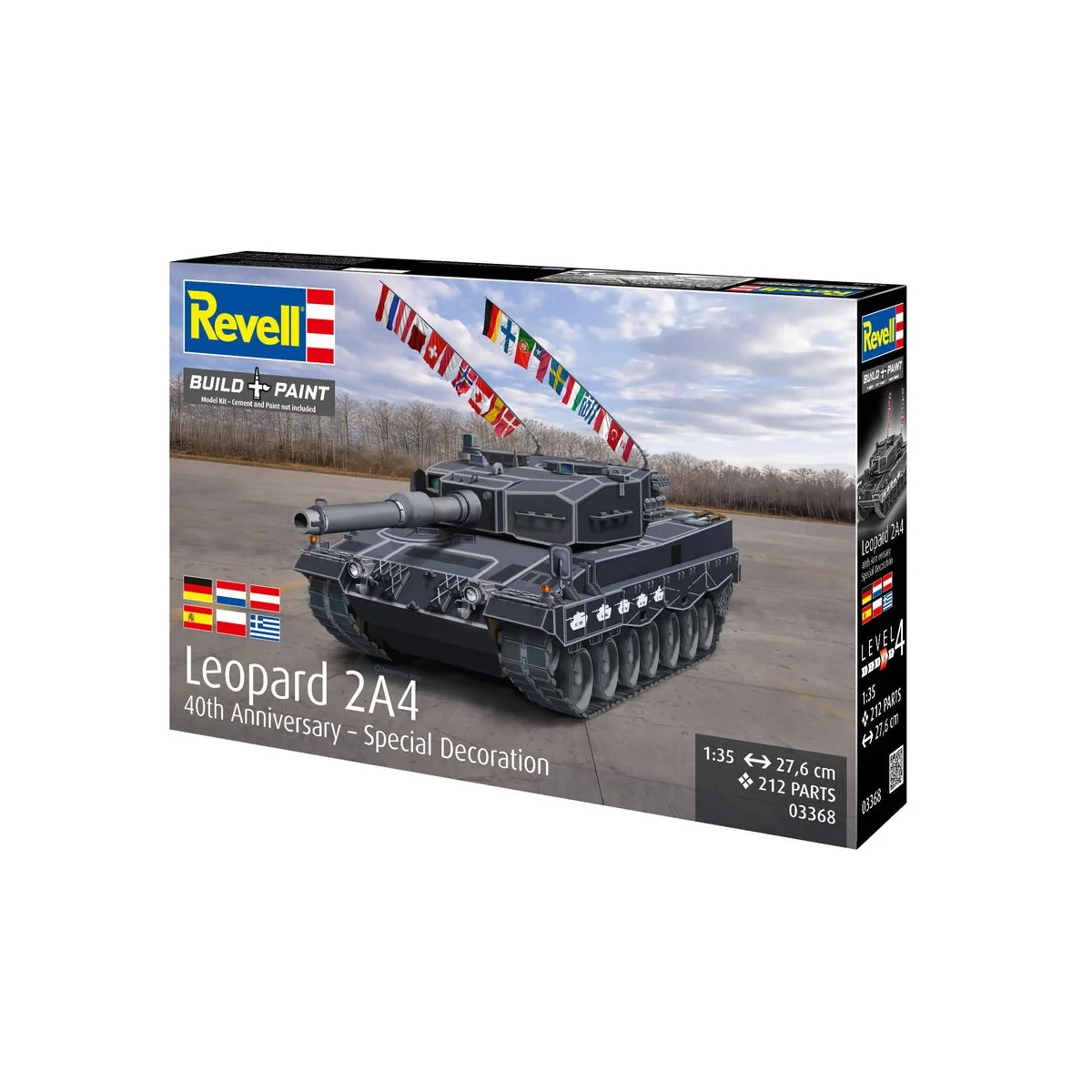 Leopard 2A4 - Special Decoration 40th anniversary, 1/35 - Revell 03368 Leopard 2A4 - Special Decoration 40th anniversary, 1/35 - Revell 03368