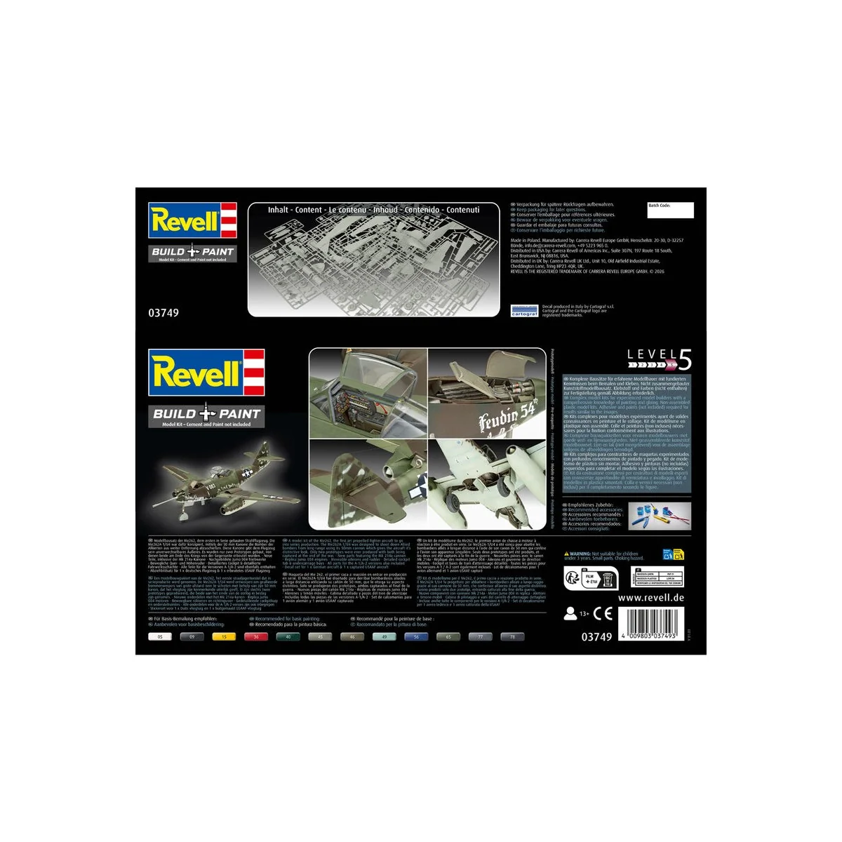 Messerschmitt Me262A-1a/U4, 1/32 - Revell 03749