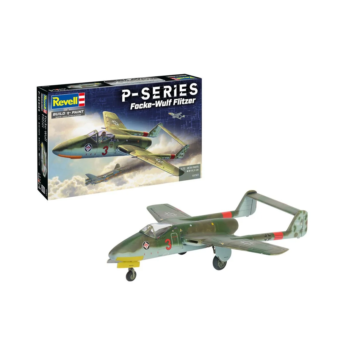 Focke-Wulf TL Jäger Flitzer - P-Series, 1/72 - Revell 03761 Focke-Wulf TL Jäger Flitzer - P-Series, 1/72 - Revell 03761