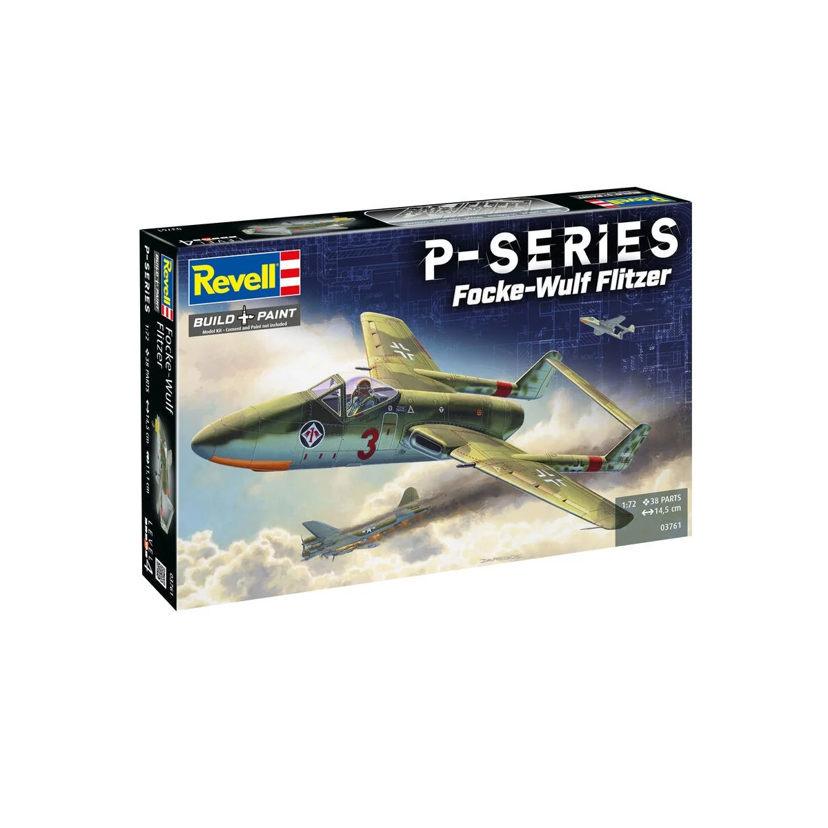 Focke-Wulf TL Jäger Flitzer - P-Series, 1/72 - Revell 03761 Focke-Wulf TL Jäger Flitzer - P-Series, 1/72 - Revell 03761