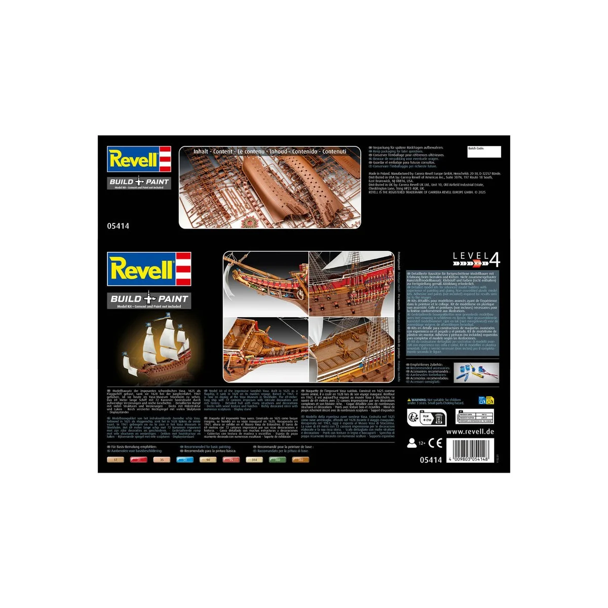 Swedish Regal Warship Vasa, 1/150 - Revell 05414