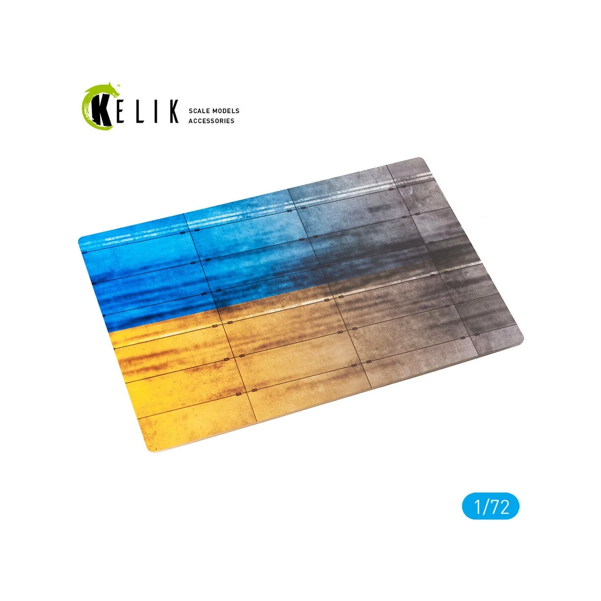 Concrete plates With Ukrainian flag - Acrylic 3 mm (280 x 180 mm) (...