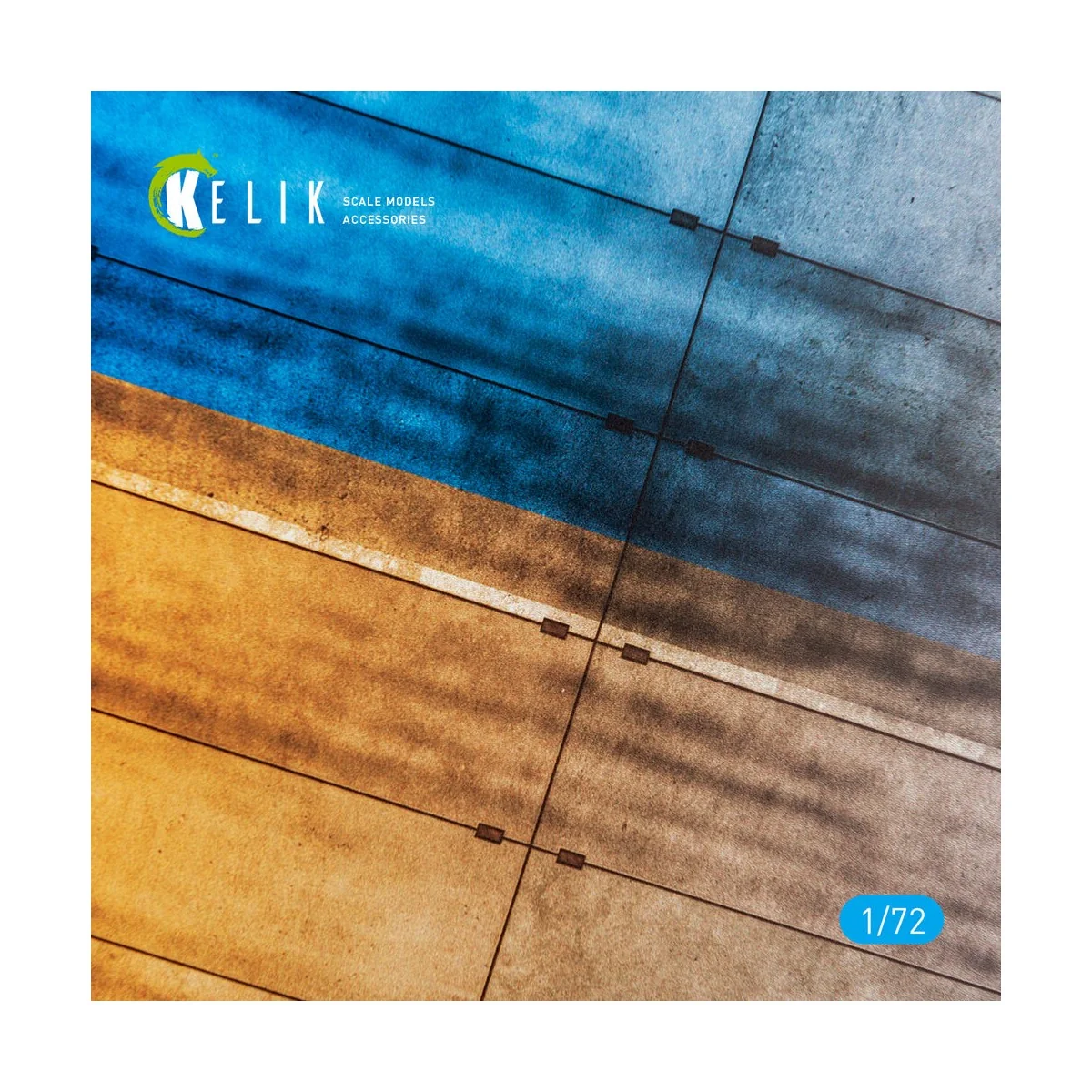 Concrete plates With Ukrainian flag - Acrylic 3 mm (280 x 180 mm) (...