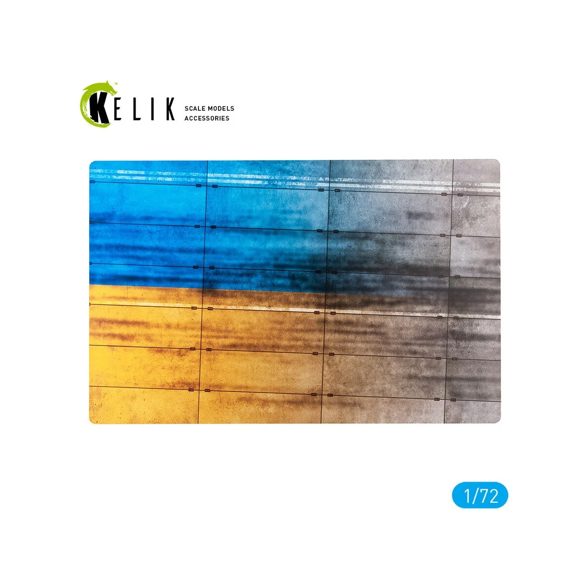 Concrete plates With Ukrainian flag - Acrylic 3 mm (280 x 180 mm) (...