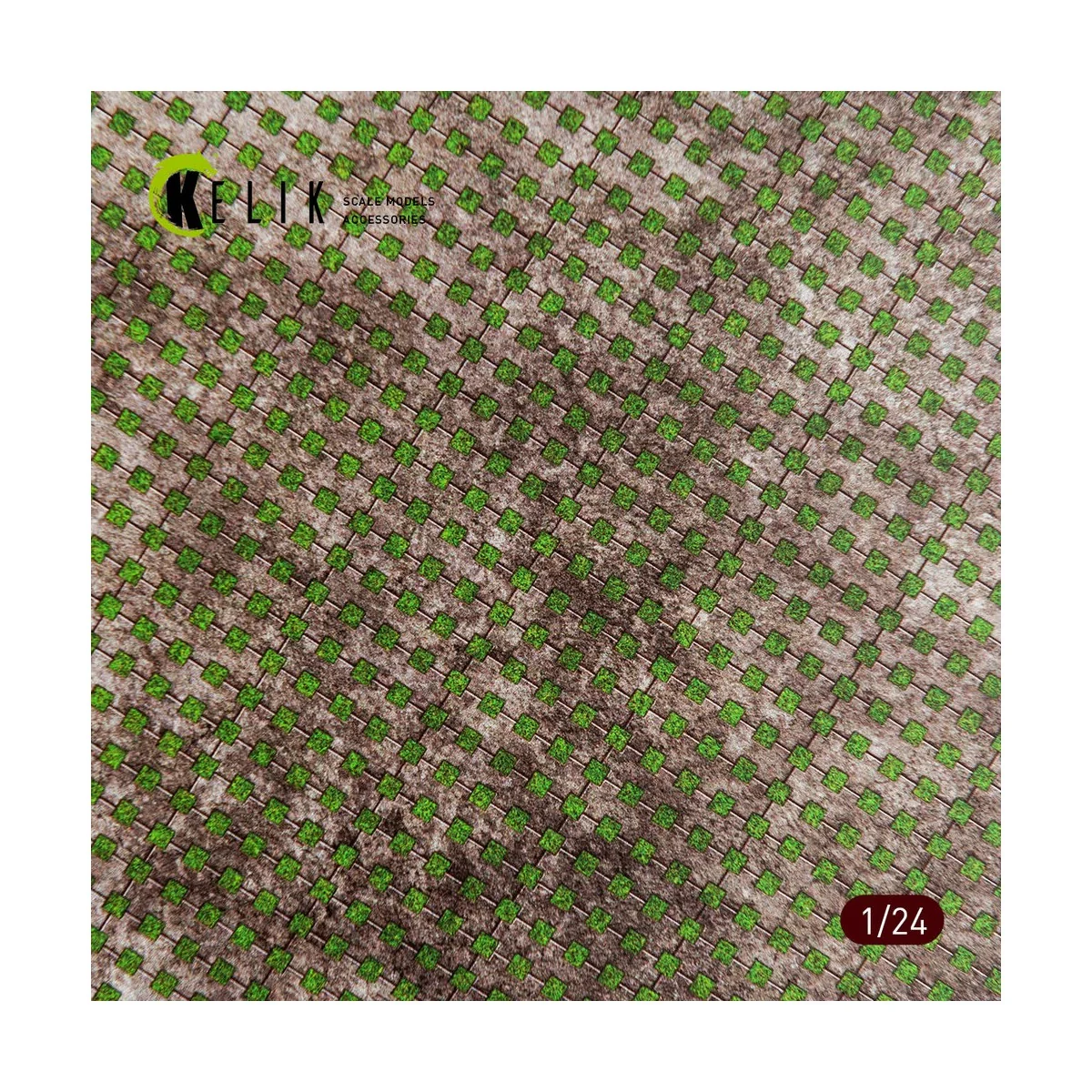Parking Grid Grass - Base - Acrylic 3 mm (280 x 180 mm) (170 g), 1/...