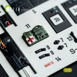 S-64E Skycrane - interior 3D decals for ICM kit, 1/35 - Kelik K35038