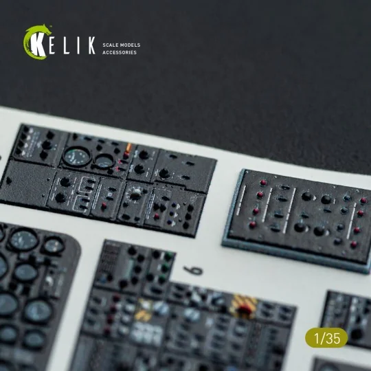 S-64E Skycrane - interior 3D decals for ICM kit, 1/35 - Kelik K35038 S-64E Skycrane - interior 3D decals for ICM kit, 1/35 - Kelik K35038