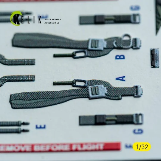 F-4D - interior 3D decals for Tamiya kit, 1/32 - Kelik K32049