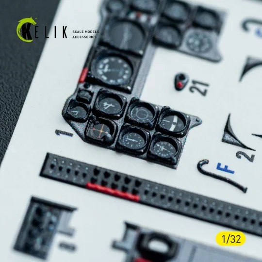 F-86D - interior 3D decals for Kitty Hawk/Zimi models kit, 1/32 - K...