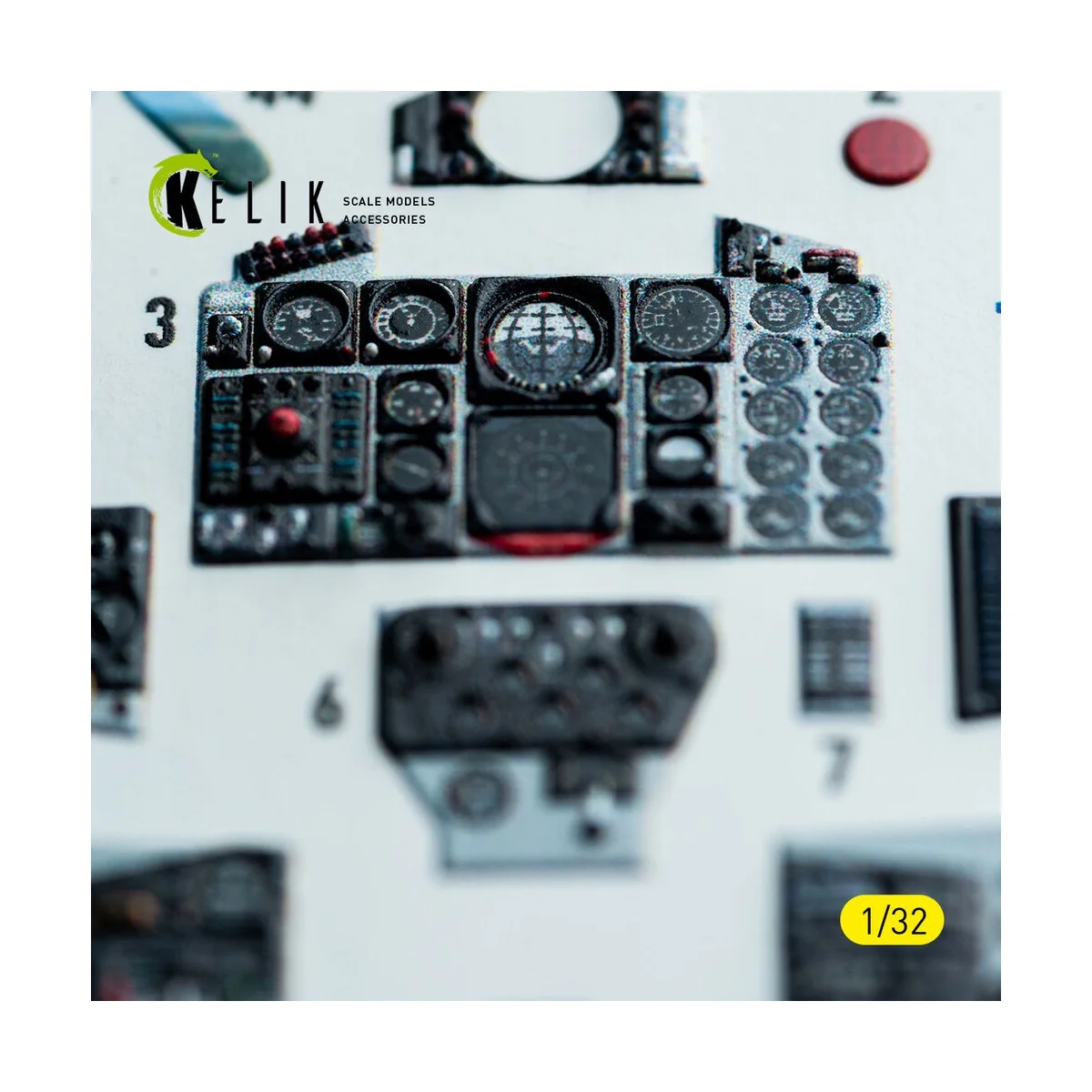 F-4C - interior 3D decals for Tamiya kit, 1/32 - Kelik K32048