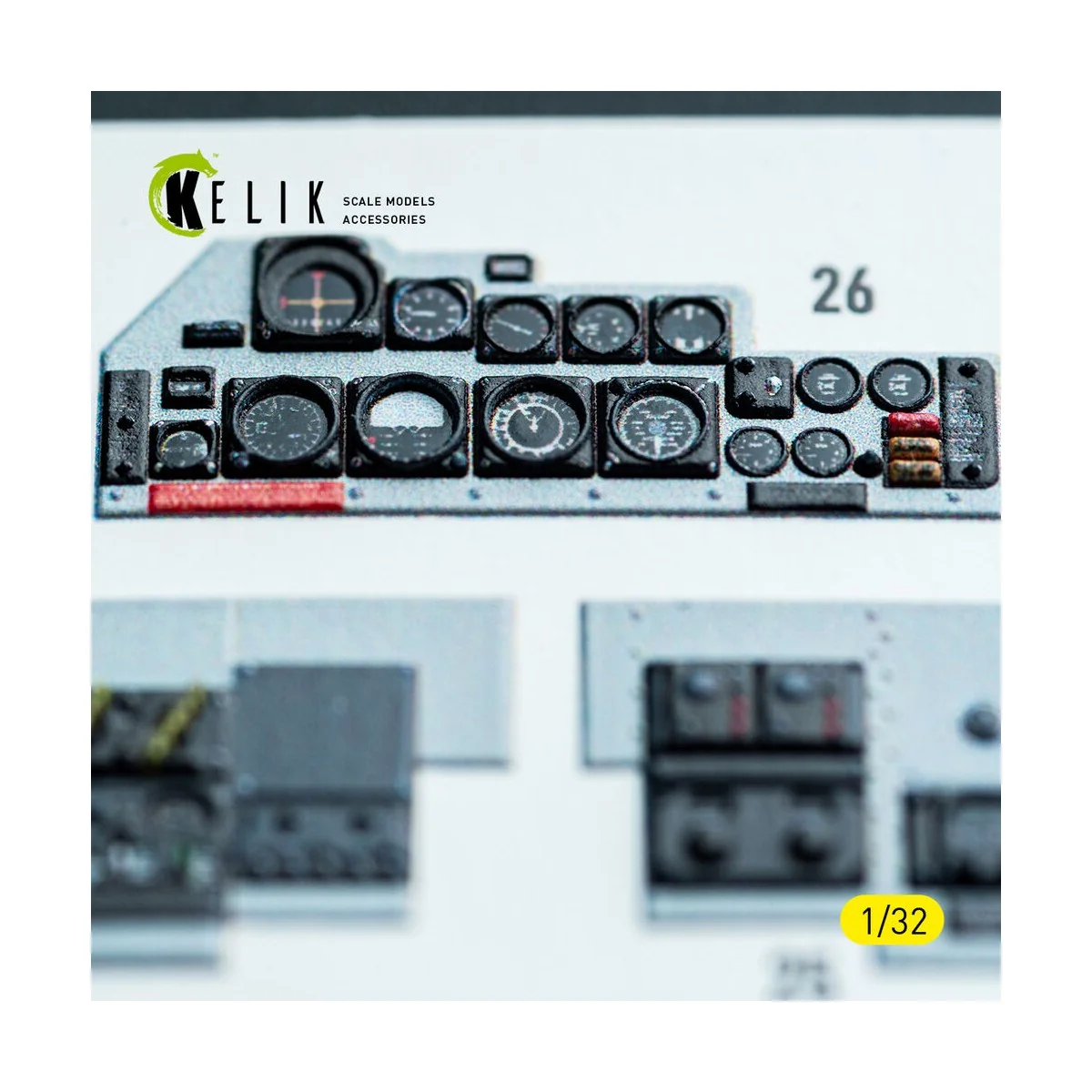 F-4C - interior 3D decals for Tamiya kit, 1/32 - Kelik K32048