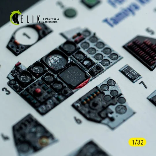 F-4D - interior 3D decals for Tamiya kit, 1/32 - Kelik K32049