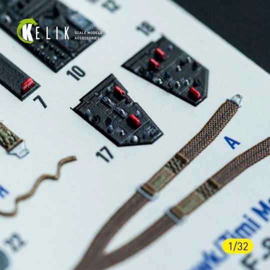 F-86D - interior 3D decals for Kitty Hawk/Zimi models kit, 1/32 - K...