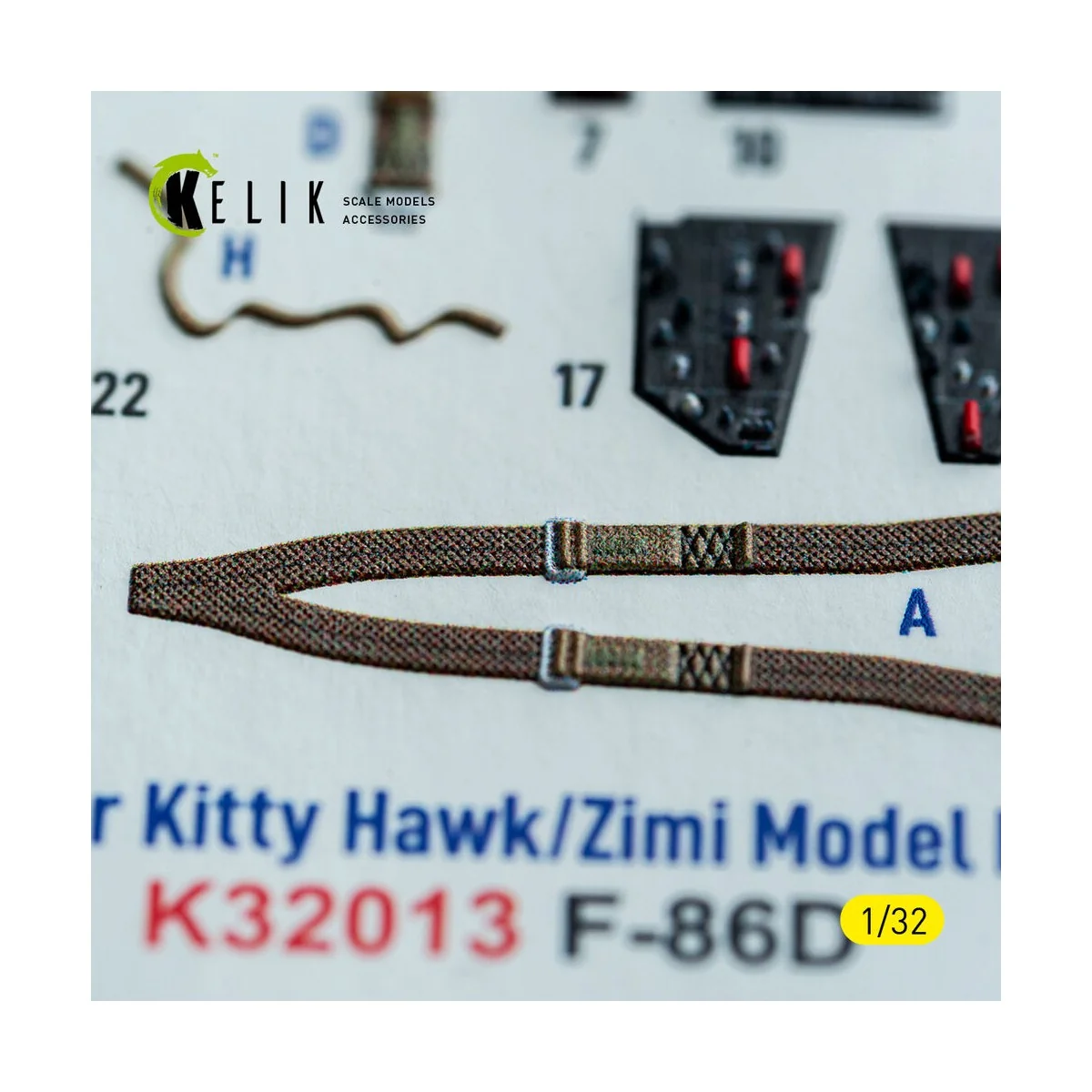 F-86D - interior 3D decals for Kitty Hawk/Zimi models kit, 1/32 - K...