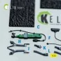 F-15C (early) - interior 3D decals for Tamiya kit, 1/32 - Kelik K32051