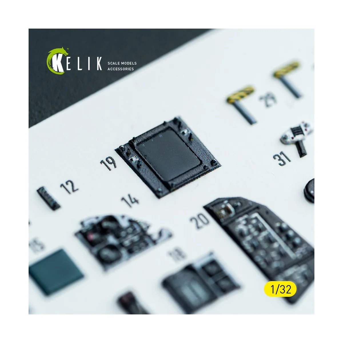 F-14A - interior 3D decals for Tamiya kit, 1/32 - Kelik K32053