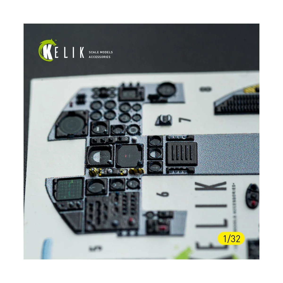 F-15C (early) - interior 3D decals for Tamiya kit, 1/32 - Kelik K32051