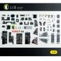F-14A - interior 3D decals for Tamiya kit, 1/32 - Kelik K32053