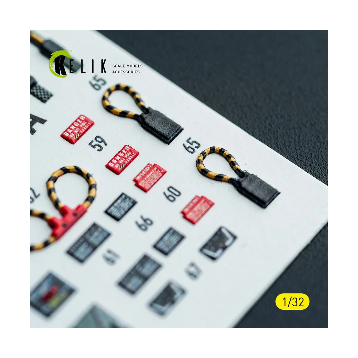 F-14A - interior 3D decals for Tamiya kit, 1/32 - Kelik K32053