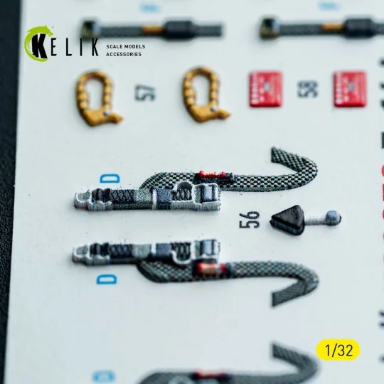 F-14A - interior 3D decals for Tamiya kit, 1/32 - Kelik K32053