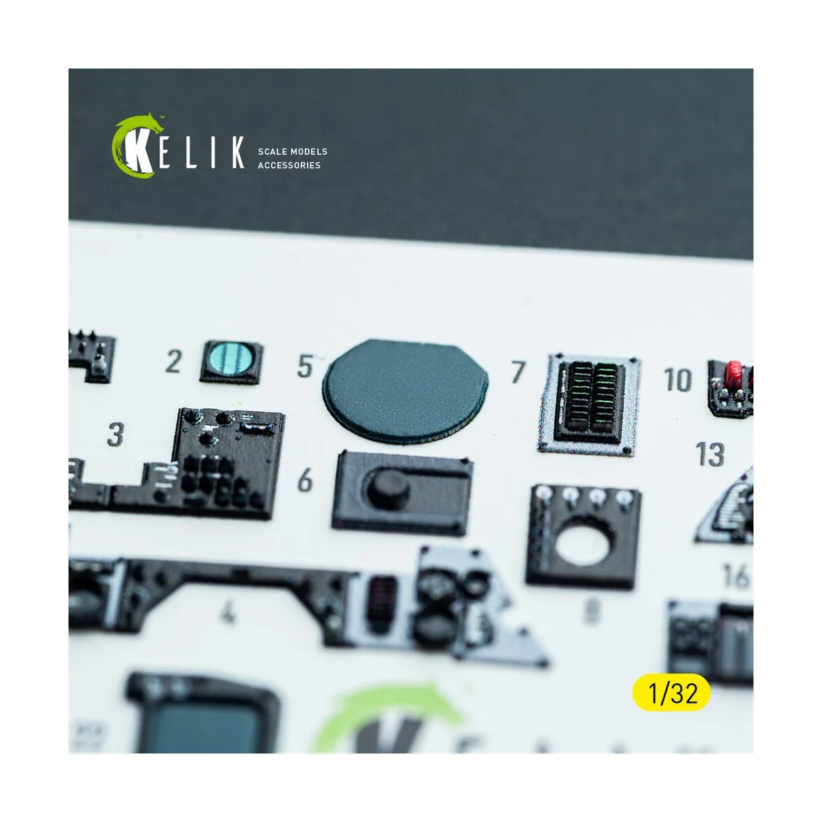 F-14A - interior 3D decals for Tamiya kit, 1/32 - Kelik K32053