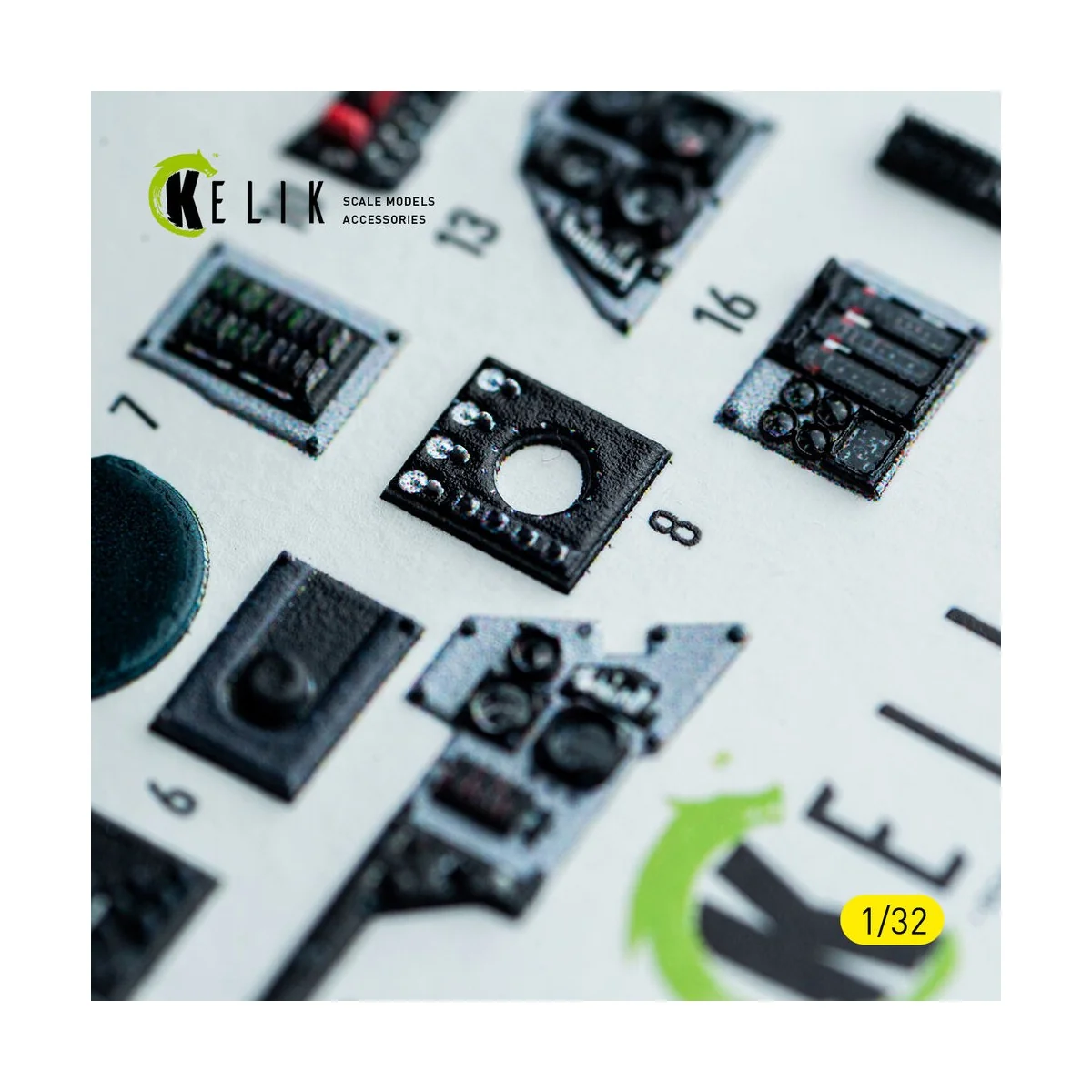 F-14A - interior 3D decals for Tamiya kit, 1/32 - Kelik K32053