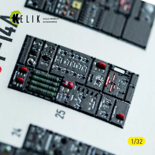 F-14A - interior 3D decals for Tamiya kit, 1/32 - Kelik K32053