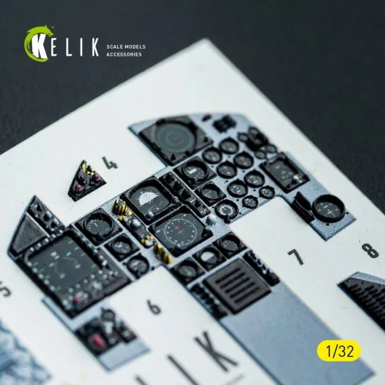 F-15C MSIP II- interior 3D decals for Tamiya kit, 1/32 - Kelik K32052 F-15C MSIP II- interior 3D decals for Tamiya kit, 1/32 - Kelik K32052